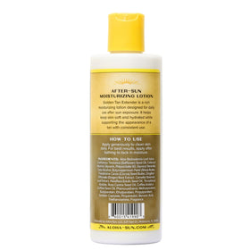 Aloha Sun bottle on beach towel evoking tropical scent and post-sun care