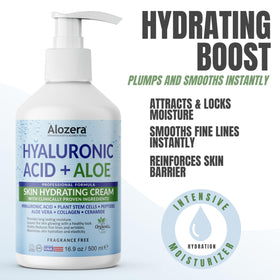 Alozera back label showing ingredients and transparency benefit