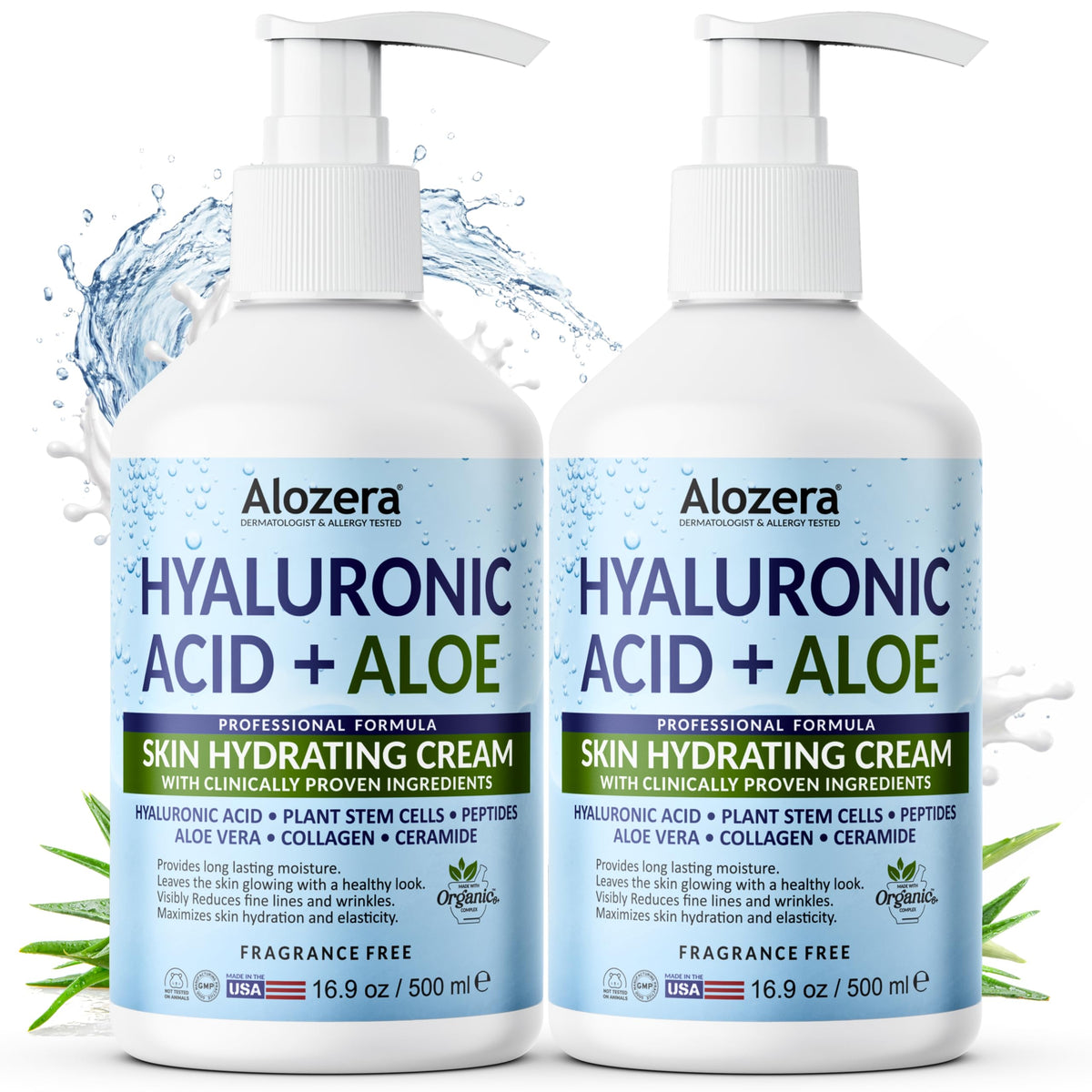 Alozera front bottles pack of two showing clean packaging and value