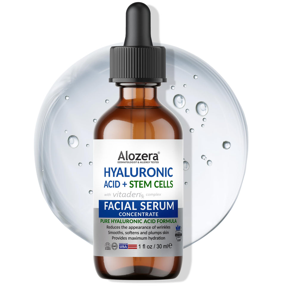 Alozera front bottle shot showing clean design and hydrating benefits