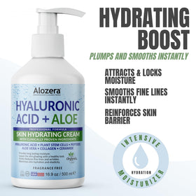 Alozera pump close-up highlighting easy dispensing and convenience