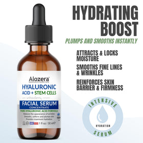 Alozera serum texture closeup highlighting lightweight smooth absorption