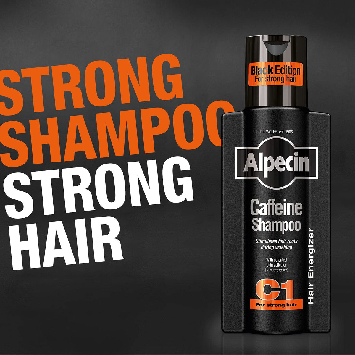 Alpecin shampoo staged in modern bathroom illustrating invigorating daily routine