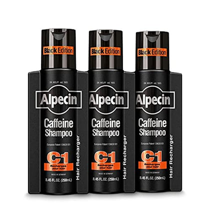 Alpecin C1 Black Edition front packaging showing label and benefits