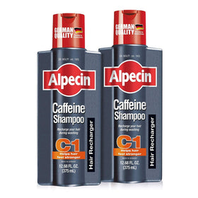 Alpecin C1 front packaging showing two bottles and clear branding for easy identification and value