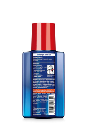 Alpecin bottle on bathroom shelf showing routine-friendly grooming setup