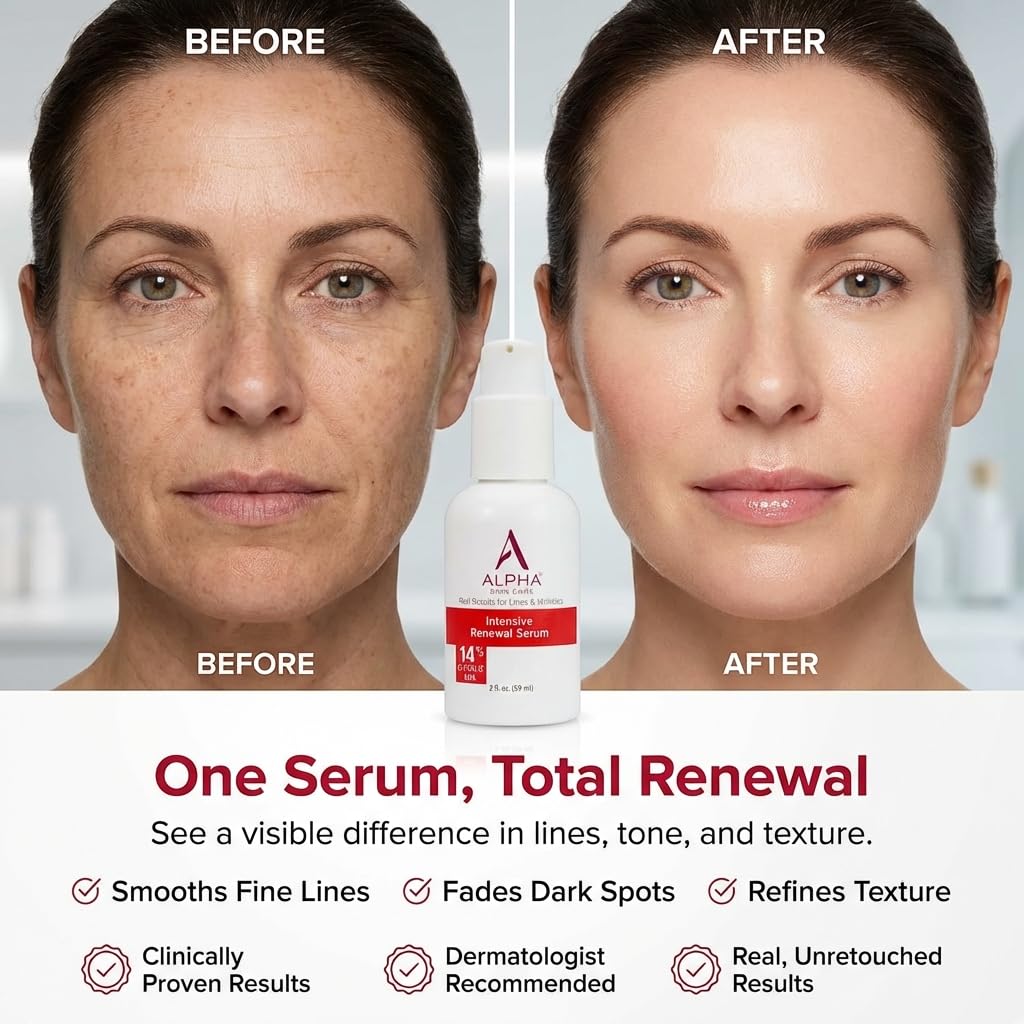 Alpha serum texture close-up highlighting lightweight consistency and quick absorption