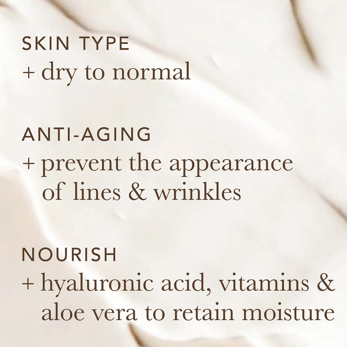Alpha moisturizer being applied to cheek demonstrating quick absorption and glow