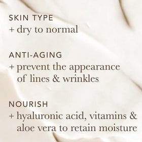 Alpha moisturizer being applied to cheek demonstrating quick absorption and glow