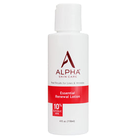 Alpha bottle front packaging showing label and benefit of smoothing