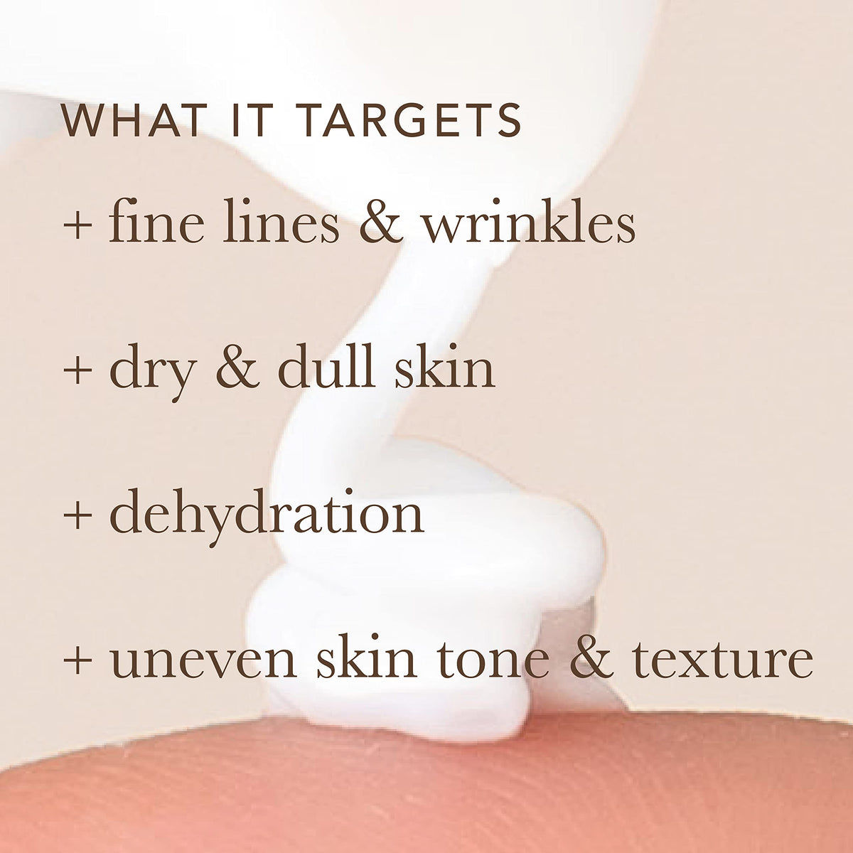 Alpha packaging label close-up listing hyaluronic acid and vitamin ingredients for nourishment