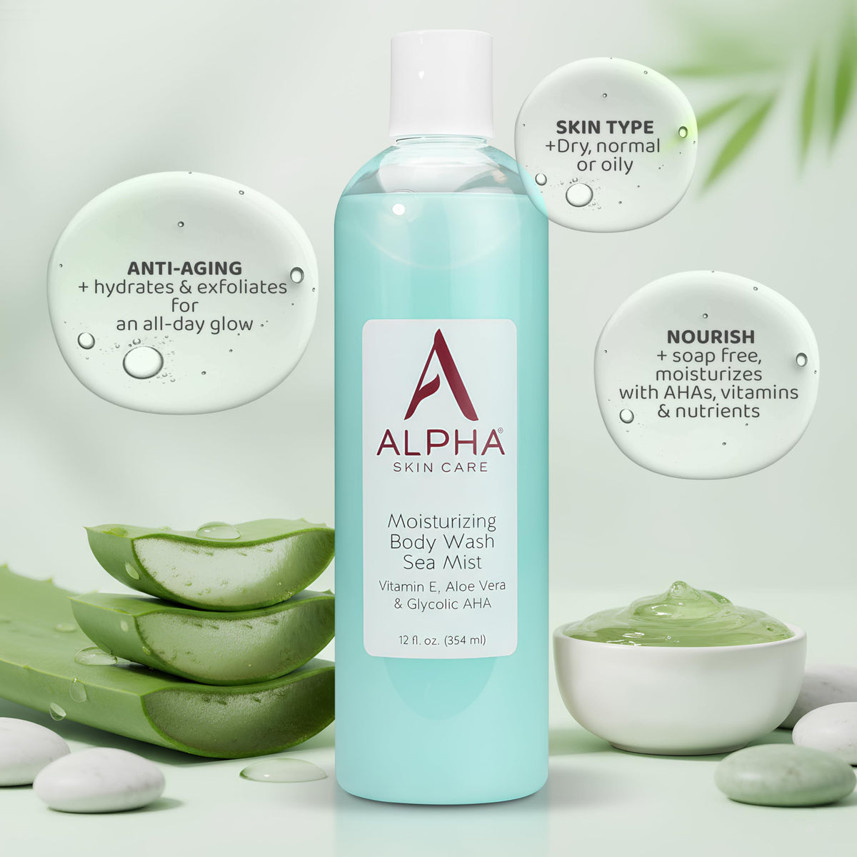 Alpha gel texture close-up showing smooth consistency for even application