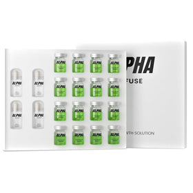 AlphaInfuse front bottle view showing sleek 64ml packaging and clear brand benefit