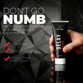 AlphaMale cream on hand texture demonstrates quick absorption and smooth feel
