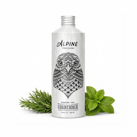 Alpine Provisions front packaging showing rosemary and mint and eco-friendly benefits