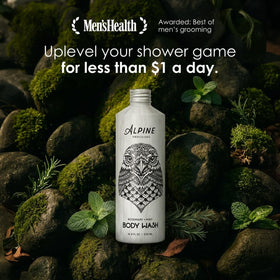 Alpine Provisions bottle beside common items for scale showing travel-friendly size benefit