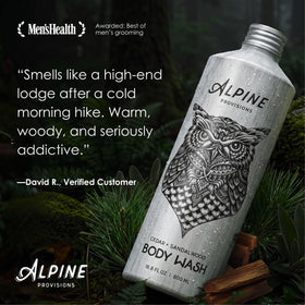 Alpine Provisions creamy foam texture close-up demonstrating gentle lather