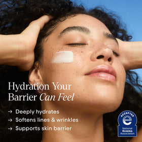 Alpyn cream texture close-up demonstrating hydrating, rich consistency