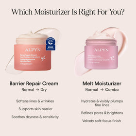 Ghostberry and ceramide visual emphasizing Alpyn botanical and barrier support