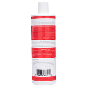 Alra bottle in hand showing 16oz scale and travel-friendly size