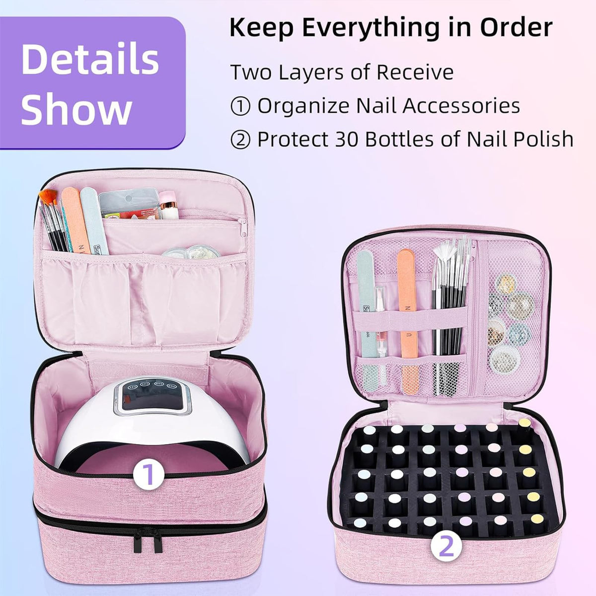 ALSLEA removable divider and pockets for customizable organization