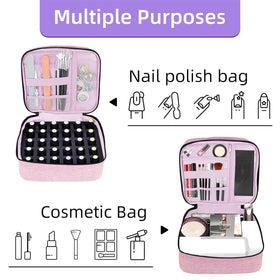 ALSLEA organizer used during a home manicure for tidy workflow