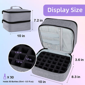 ALSLEA bag shown next to a hand to illustrate 10x8.3x7.2 inch size and portability