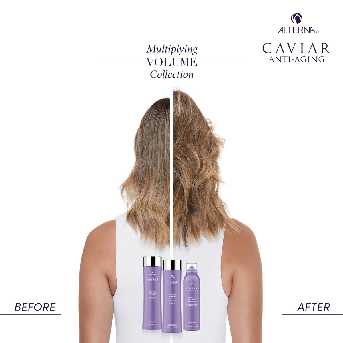Alterna shampoo paired with conditioner for full regimen benefits
