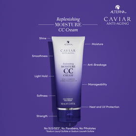 Alterna close-up of CC Cream texture demonstrating silky formula for smooth application