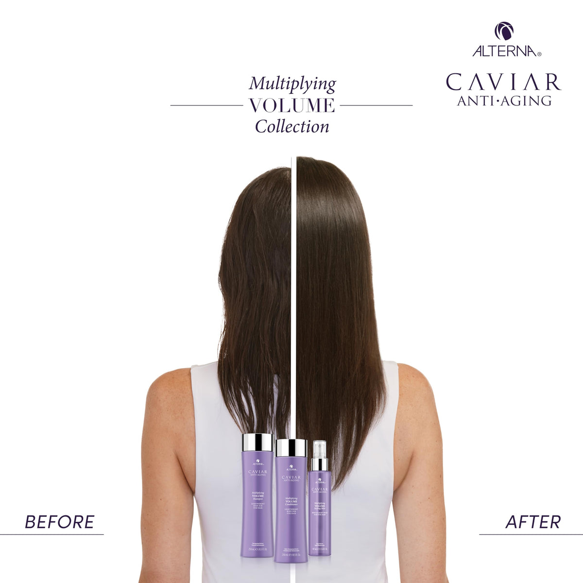 Alterna bottle in hand to show 5 fl oz size and easy handling benefit