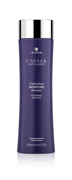 Alterna CAVIAR front bottle highlighting premium packaging and moisture benefit