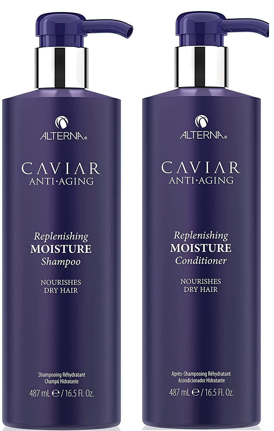 Alterna front packaging showing shampoo and conditioner for hydrated hair