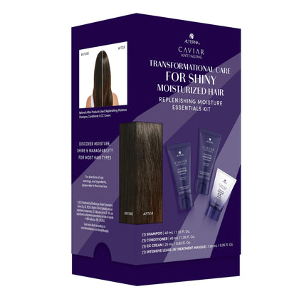 Alterna front packaging showing kit contents and travel sizes for easy use