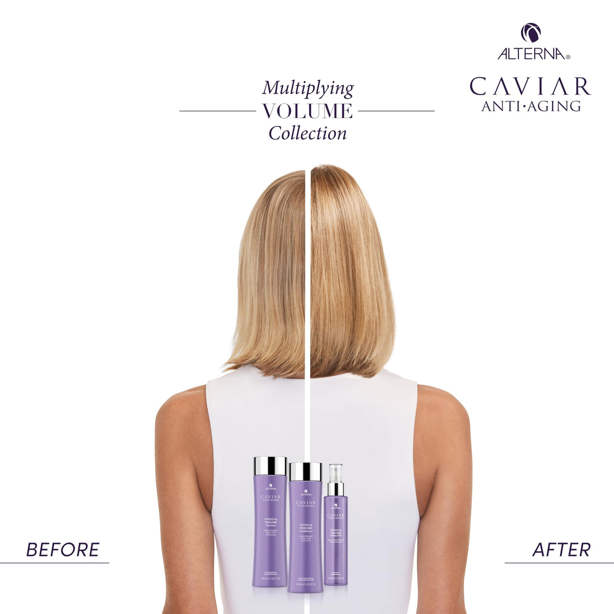 Alterna styling mist used during blow-dry to create root lift and body