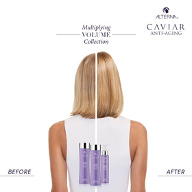 Alterna styling mist used during blow-dry to create root lift and body