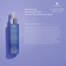 Alterna spray being used with blow-dryer to protect hair