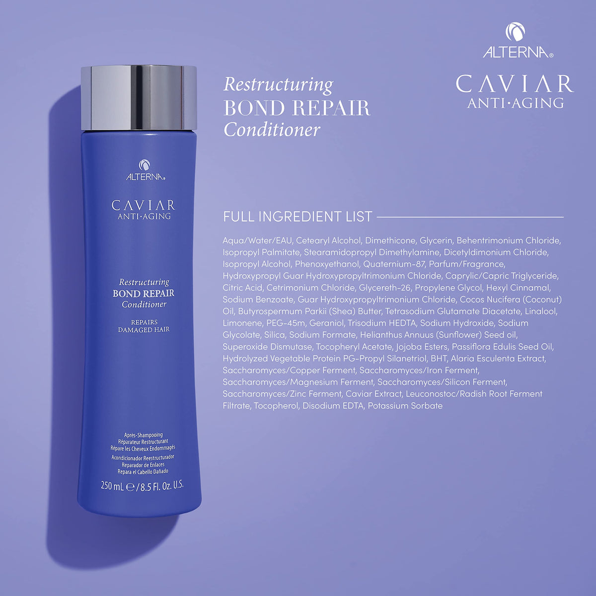 Alterna caviar roe ingredient shot indicating nutrient-rich formula benefits for hair