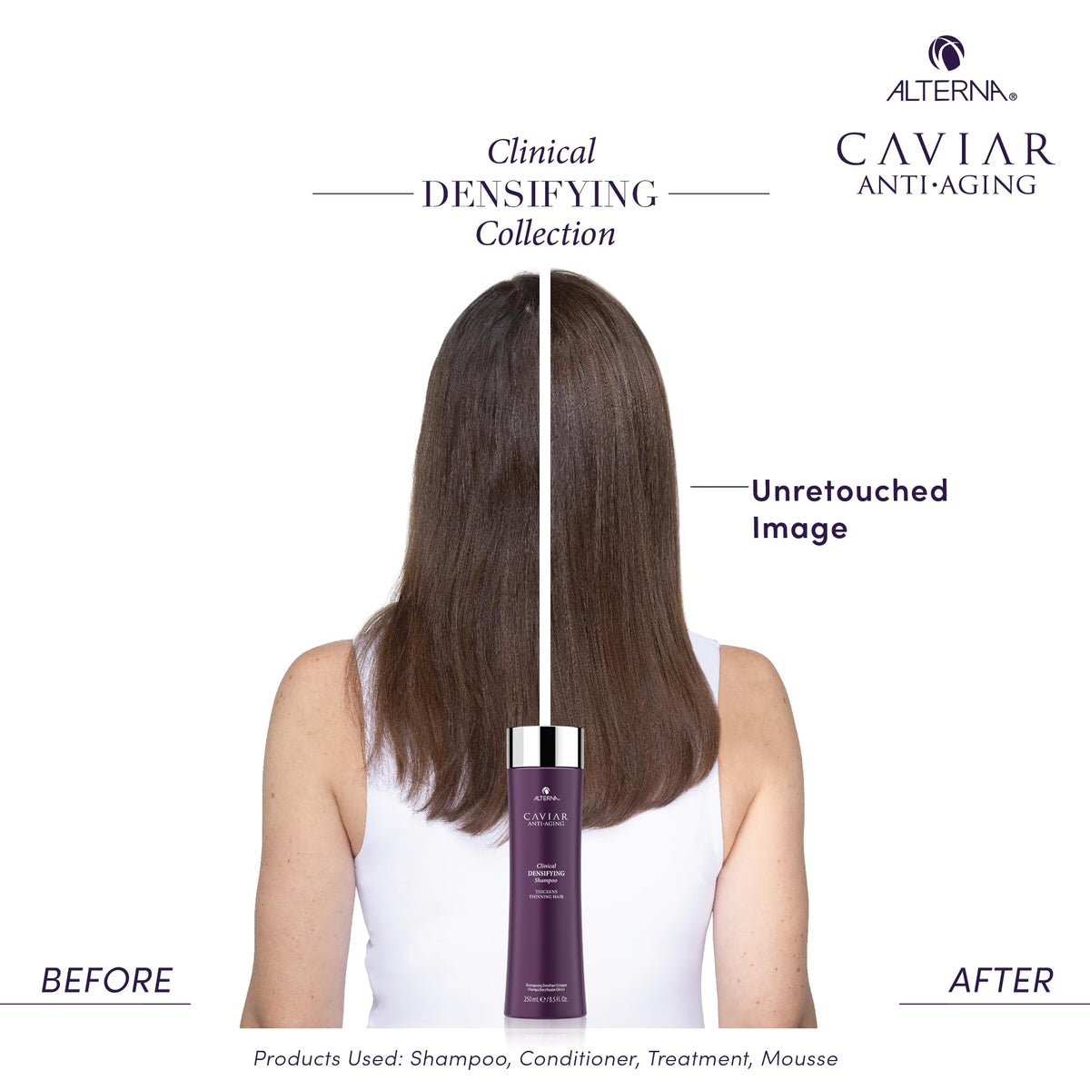 Alterna red clover ingredient close-up emphasizing densifying benefit