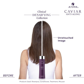 Alterna red clover ingredient close-up emphasizing densifying benefit