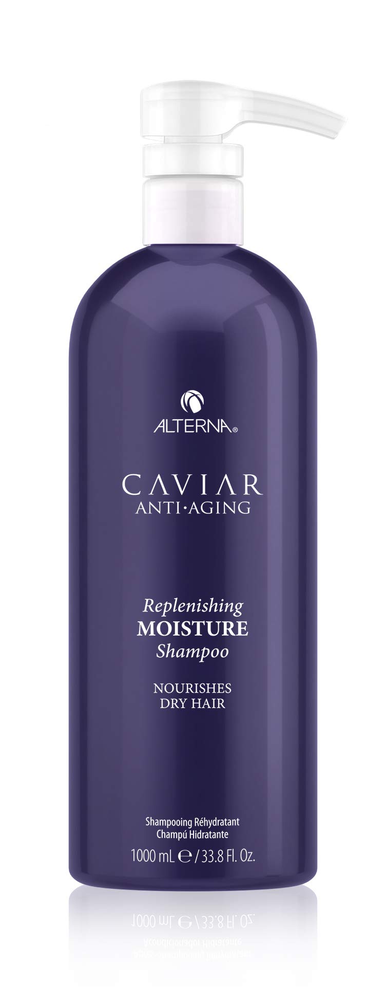 Alterna front bottle showing packaging and benefit of moisturizing formula