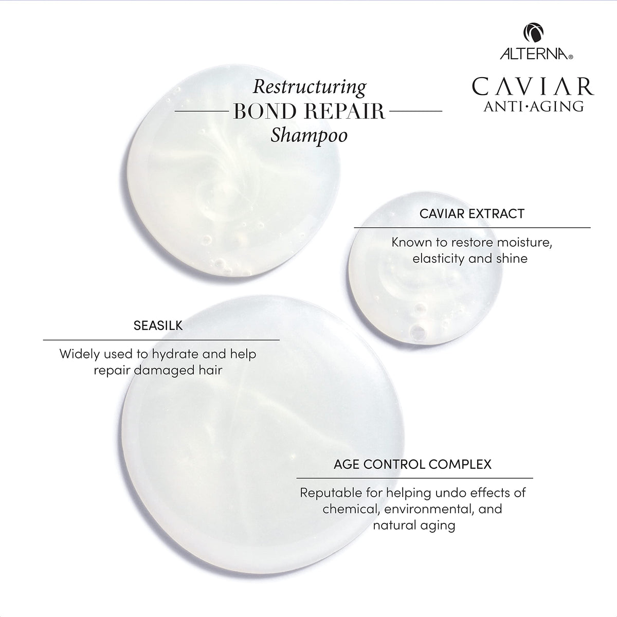 Alterna paired with matching conditioner to show complete bond repair regimen