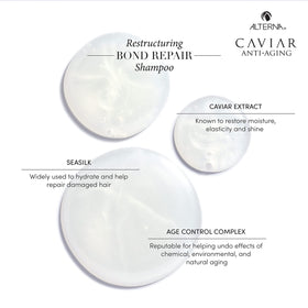 Alterna paired with matching conditioner to show complete bond repair regimen