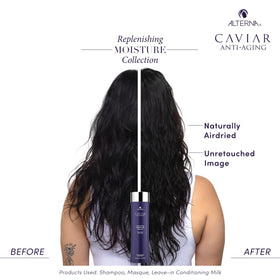 Alterna CAVIAR on a vanity styled scene conveying luxury daily routine