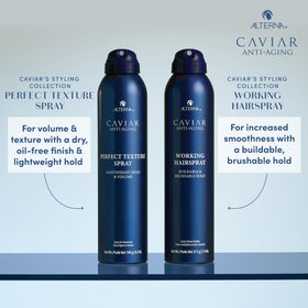 Alterna close-up of mist texture highlighting lightweight, non-sticky finish benefit