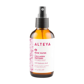 Alteya Organics bottle front showing clean design and use benefits