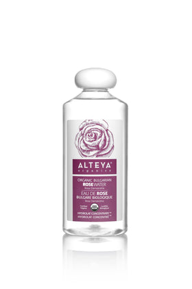 Alteya Organics front bottle showing label and 500 mL size benefit of value