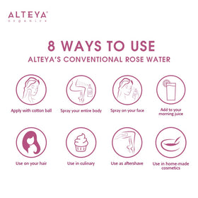 Alteya Organics mist applied to hair to refresh curls and reduce frizz