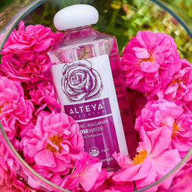 Steam distillation of Rosa Damascena petals at Alteya showing natural sourcing benefit