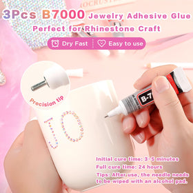 altrjo b7000 glue tube with precision nozzle showing controlled application and clear drying
