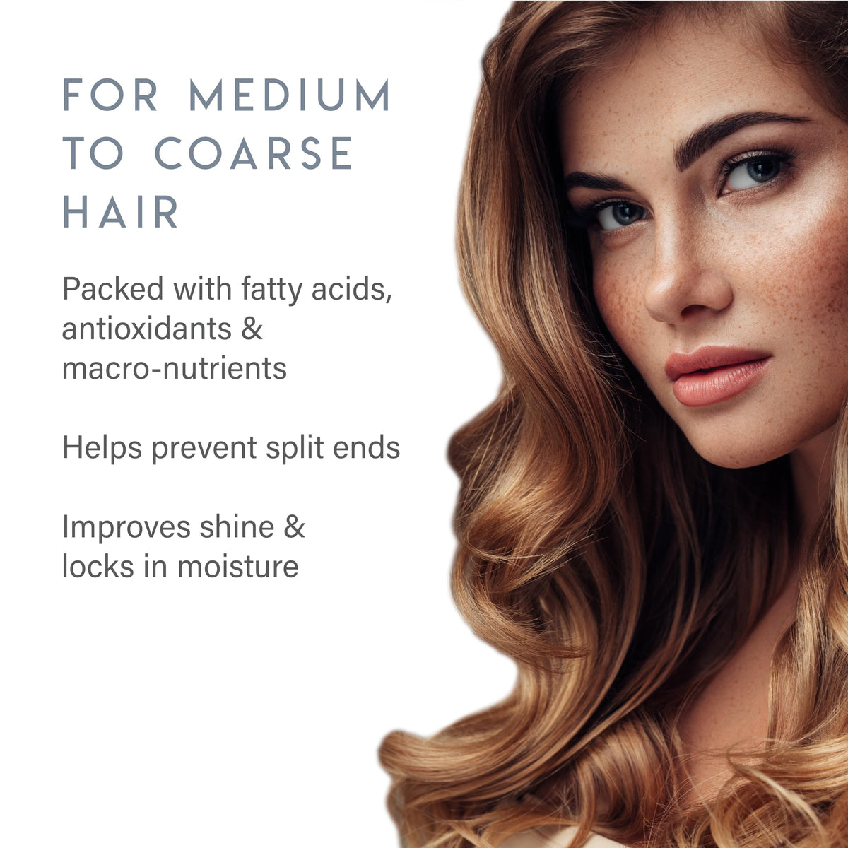 ALURAM conditioner being applied in shower for softer, more manageable hair